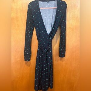Ann Taylor Beautiful Polka Dot Wrap Dress